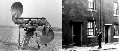 photo of aircraft listener and knocker-upper