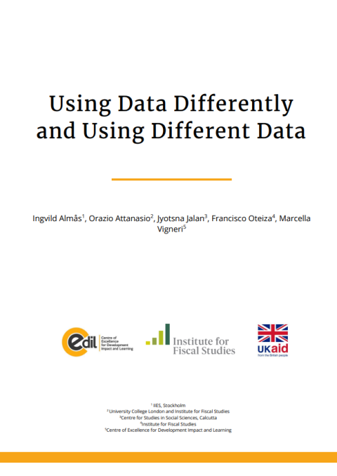 Using data differently and using different data