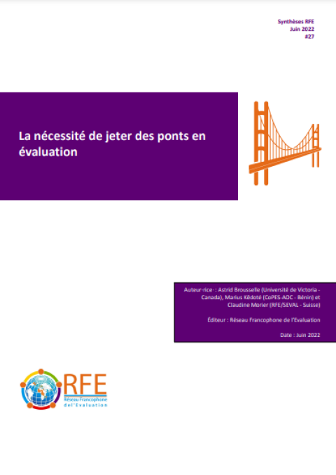La nécessité de jeter des ponts en évaluation