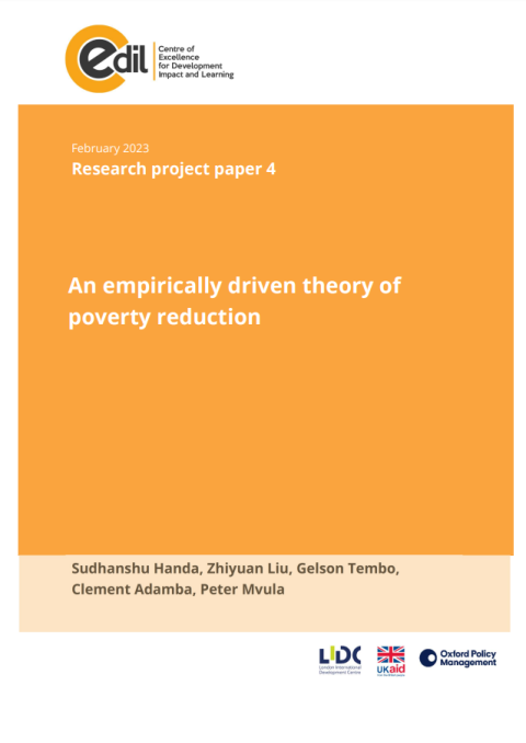 An empirically driven theory of poverty reduction