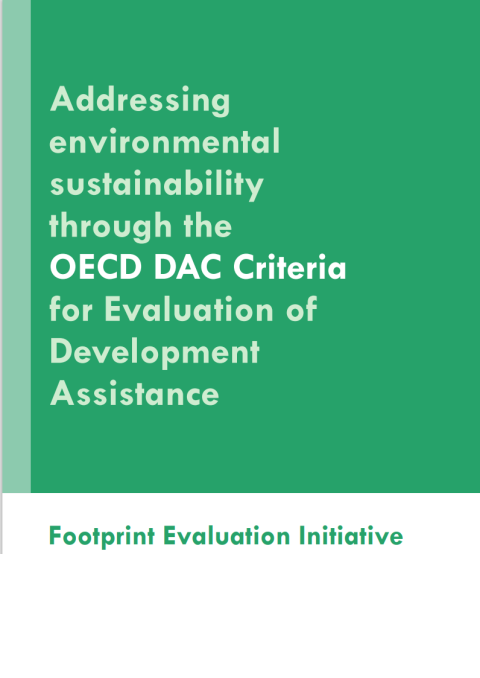 Addressing environmental sustainability through the OECD DAC Criteria for Evaluation of Development Assistance