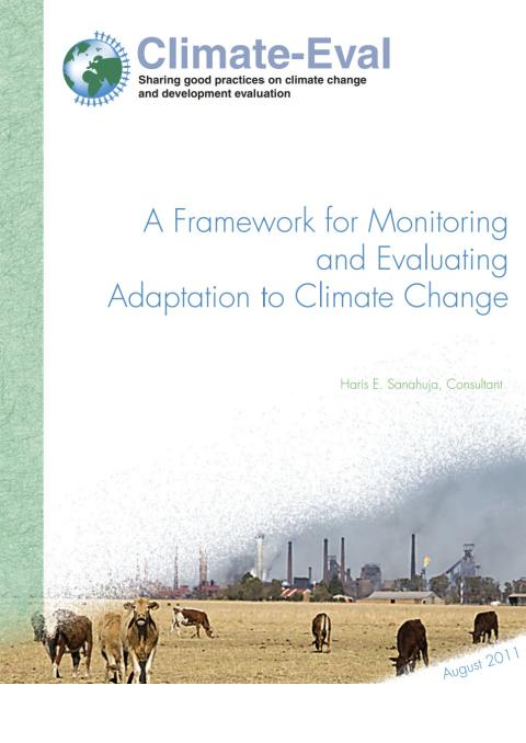 Cover of Framework for M&E of Climate Change Adaptation by GEF IEO