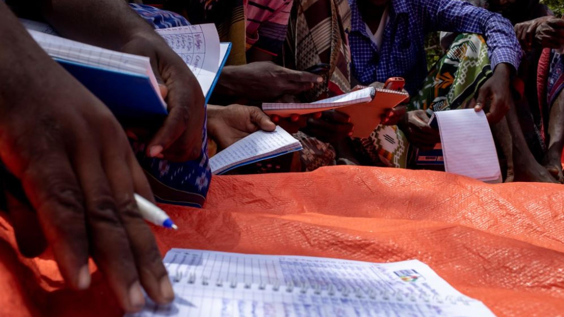 Farmers collecting data in Sudan 