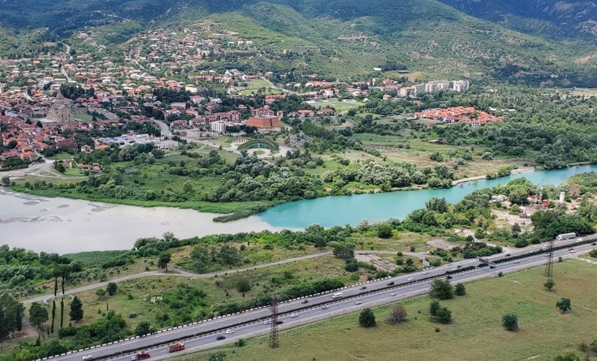 The Kura River basin in Georgia