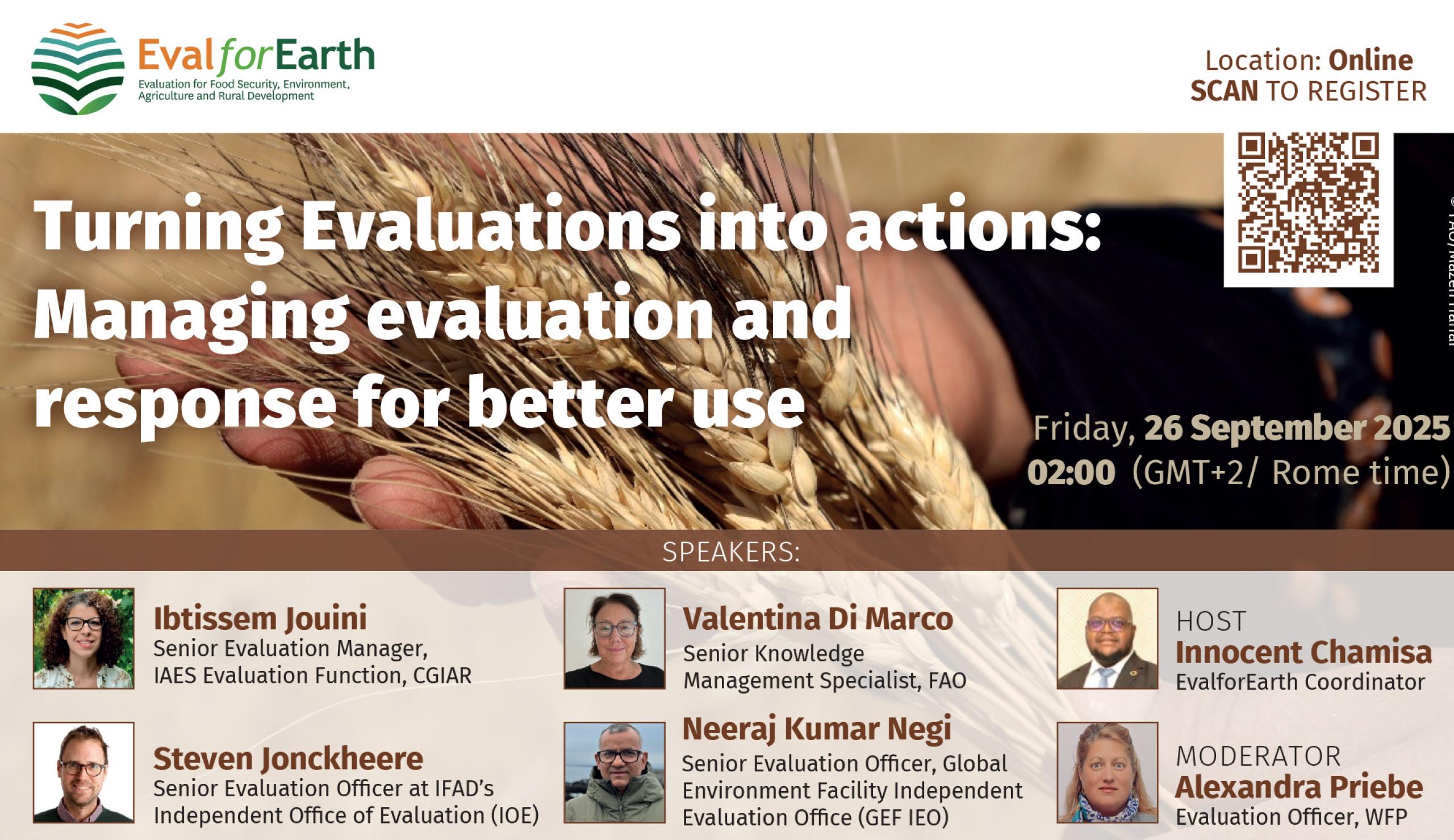 Turning Evaluations into action