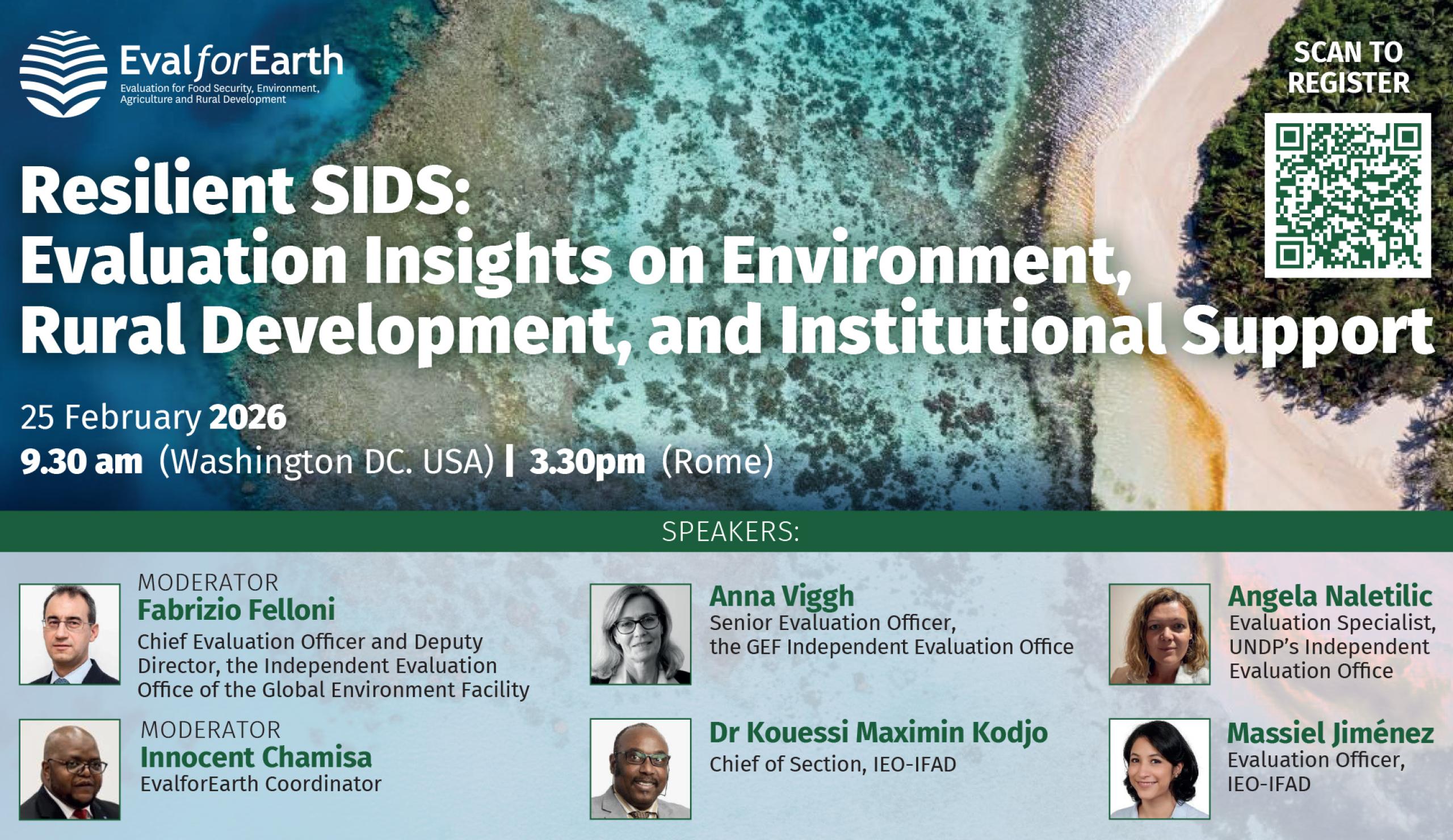 Resilient SIDS: Evaluation Insights on Environment, Rural Development, and Institutional Support. 